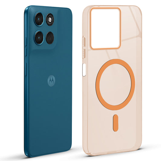 Anti-Yellow Scratch Resistant Case Support Magnetic Accessories Back Cover For Motorola G67 Power 5G