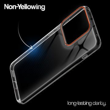 Crystal Clear Anti-Yellow Transparent Back Cover Case With Camera Ring Protection for Motorola Moto Edge 70 Pro Plus 5G