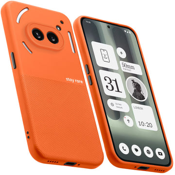 Premium Silicone Textured Case With Camera Protection & Inner Microfiber Lining Back Cover For Nothing Phone 2A