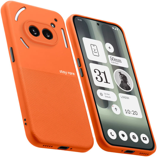 Premium Silicone Textured Case With Camera Protection & Inner Microfiber Lining Back Cover For Nothing Phone 2A