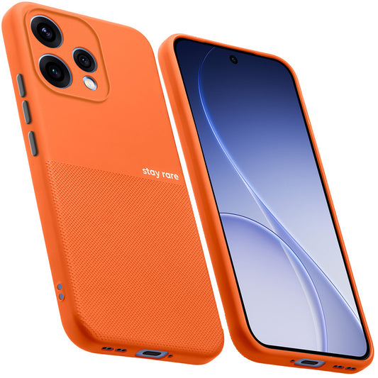 Premium Silicone Textured Case With Camera Protection & Inner Microfiber Lining Back Cover For OPPO Reno 15 5G