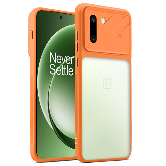 Premium Frosted Back Cover with Textured Camera Design & Metal-Look Buttons for OnePlus 15R 5G