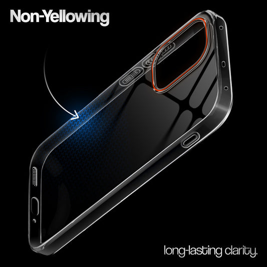 Crystal Clear Anti-Yellow Transparent Back Cover Case With Camera Ring Protection for OnePlus 15R 5G