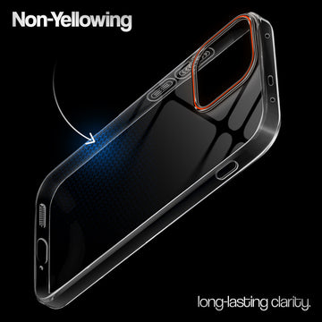 Crystal Clear Anti-Yellow Transparent Back Cover Case With Camera Ring Protection for OnePlus Nord 6 5G