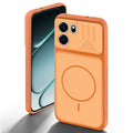 Orange back cover for OnePlus Nord CE 6 5G with camera cut protection and ring design on back side.
