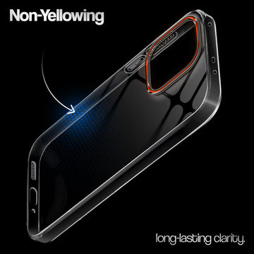 Crystal Clear Anti-Yellow Transparent Back Cover Case With Camera Ring Protection for OnePlus Nord CE 6 5G
