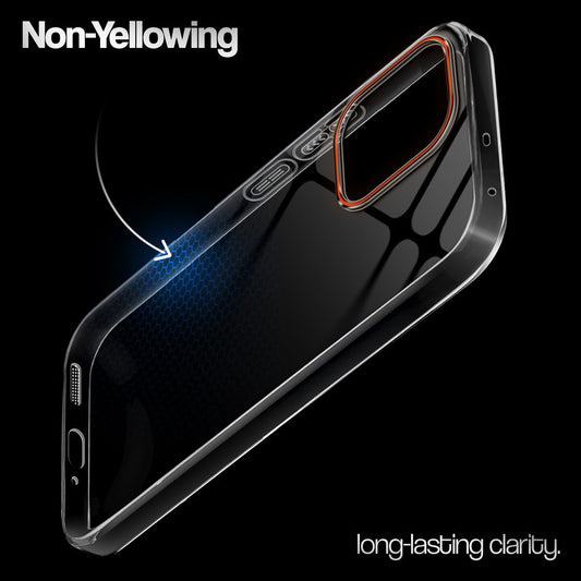 Crystal Clear Anti-Yellow Transparent Back Cover Case With Camera Ring Protection for Oppo A6 Pro 5G