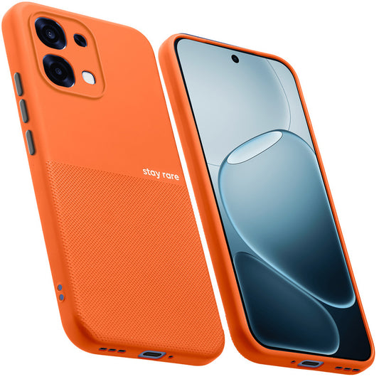 Premium Silicone Textured Case With Camera Protection & Inner Microfiber Lining Back Cover For Oppo F31 5G