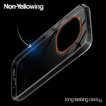 Crystal Clear Anti-Yellow Transparent Back Cover Case With Camera Ring Protection for Oppo F31 Pro 5G