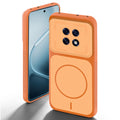 Orange back cover for Oppo F31 Pro Plus 5G with camera cut protection and ring design on back side.