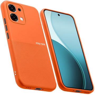 Premium Silicone Textured Case With Camera Protection & Inner Microfiber Lining Back Cover For Oppo F33 5G