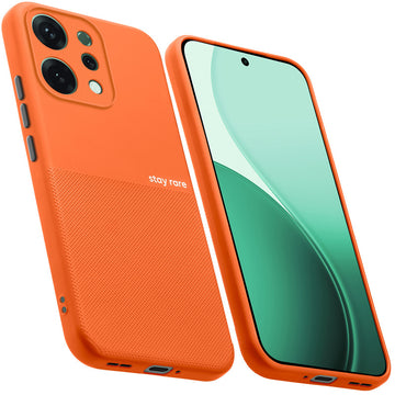 Premium Silicone Textured Case With Camera Protection & Inner Microfiber Lining Back Cover For Oppo Reno 14 5G