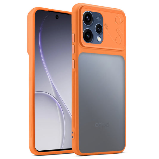 Premium Frosted Back Cover with Textured Camera Design & Metal-Look Buttons for Oppo Reno 15 5G