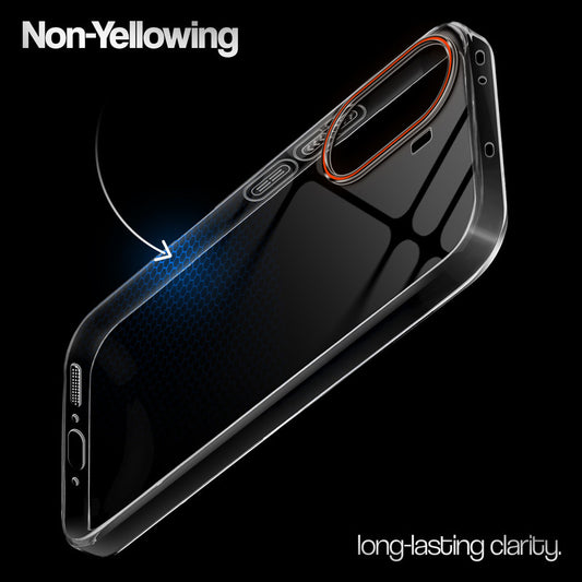 Crystal Clear Anti-Yellow Transparent Back Cover Case With Camera Ring Protection for Poco X7 Pro 5G