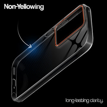 Crystal Clear Anti-Yellow Transparent Back Cover Case With Camera Ring Protection for Realme 14x 5G