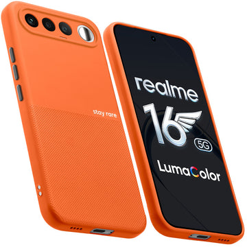 Premium Silicone Textured Case With Camera Protection & Inner Microfiber Lining Back Cover For Realme 16 5G