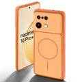 Dual tone silicone Orange back cover for Realme 16 Pro Plus 5G showing camera protection and design