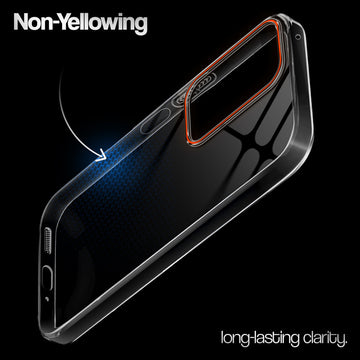 Crystal Clear Anti-Yellow Transparent Back Cover Case With Camera Ring Protection for Realme 16x 5G