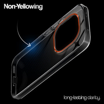 Crystal Clear Anti-Yellow Transparent Back Cover Case With Camera Ring Protection for Redmi Note 15 Pro Plus 5G