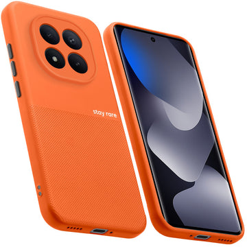 Premium Silicone Textured Case With Camera Protection & Inner Microfiber Lining Back Cover For Redmi Note 15 Pro Plus 5G