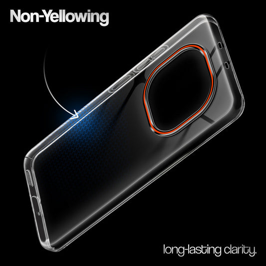 Crystal Clear Anti-Yellow Transparent Back Cover Case With Camera Ring Protection for Redmi Note 15 SE 5G