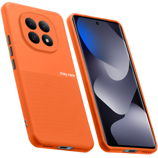 Premium Silicone Textured Case With Camera Protection & Inner Microfiber Lining Back Cover For Redmi Note 15 SE 5G