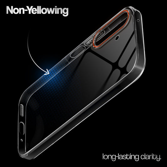 Crystal Clear Anti-Yellow Transparent Back Cover Case With Camera Ring Protection for Samsung A27 5G