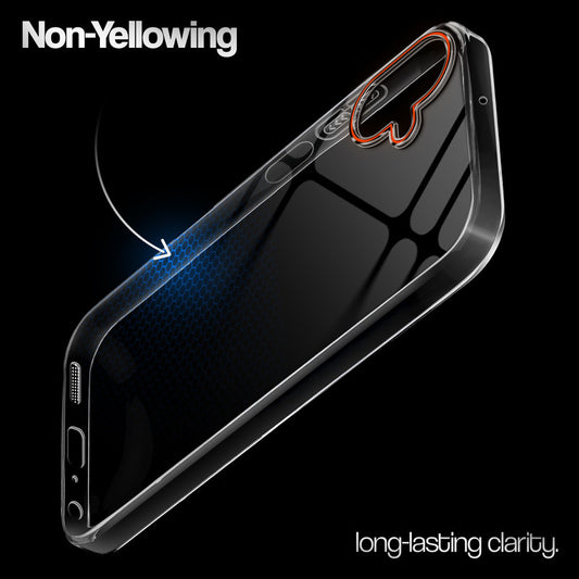 Crystal Clear Anti-Yellow Transparent Back Cover Case With Camera Ring Protection for Samsung F70e 5G