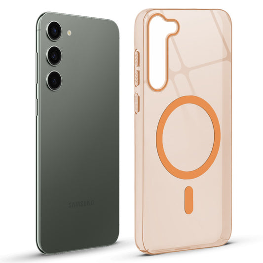 Anti-Yellow Scratch Resistant Case Support Wireless Charging Back Cover For Samsung S23 Plus 5G