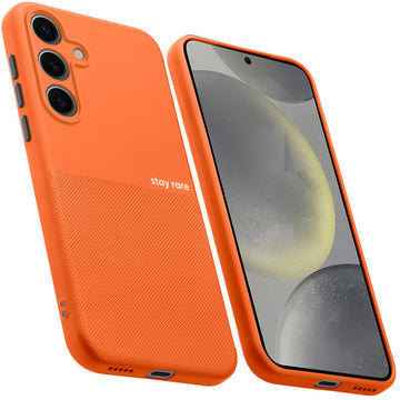 Premium Silicone Textured Case With Camera Protection & Inner Microfiber Lining Back Cover For Samsung S24 5G
