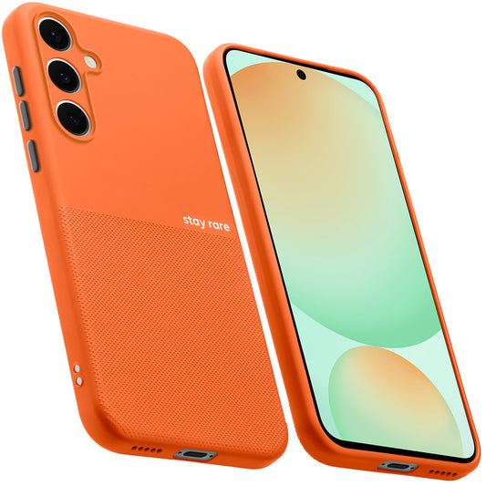 Premium Silicone Textured Case With Camera Protection & Inner Microfiber Lining Back Cover For Samsung S24 FE 5G
