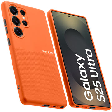 Premium Silicone Textured Case With Camera Protection & Inner Microfiber Lining Back Cover For Samsung S25 Ultra 5G
