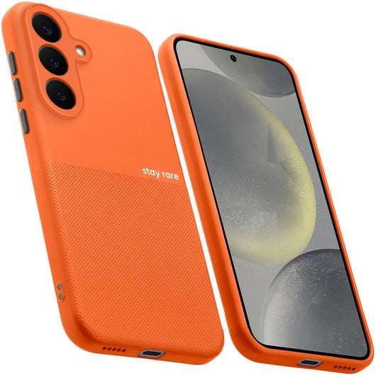 Premium Silicone Textured Case With Camera Protection & Inner Microfiber Lining Back Cover For Samsung S26 5G