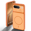 Orange back cover for Vivo T5 5G with camera cut protection and ring design on back side.