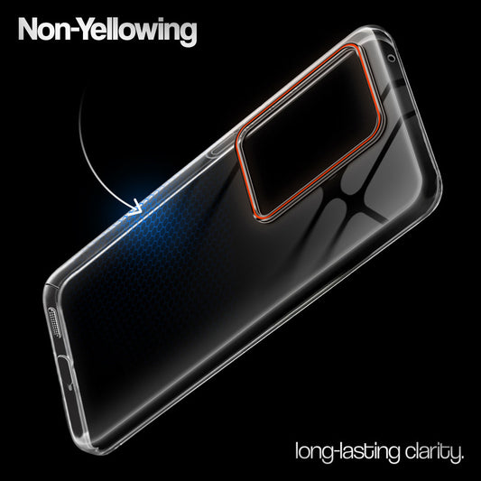 Crystal Clear Anti-Yellow Transparent Back Cover Case With Camera Ring Protection for Vivo V27 5G