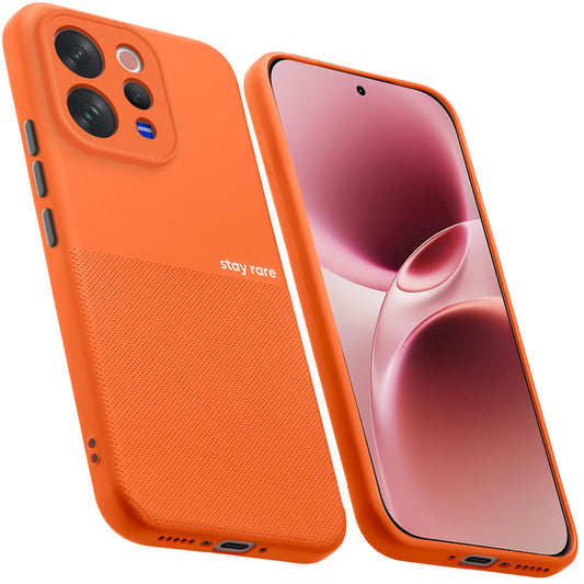 Premium Silicone Textured Case With Camera Protection & Inner Microfiber Lining Back Cover For Vivo V70 Elite 5G