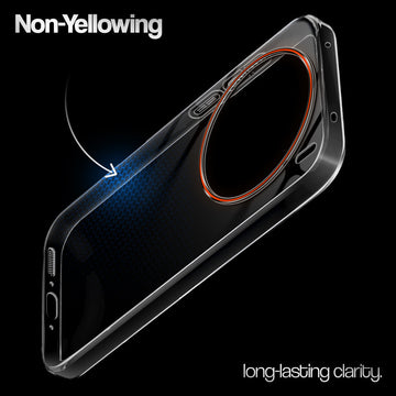 Crystal Clear Anti-Yellow Transparent Back Cover Case With Camera Ring Protection for Vivo X200T 5G