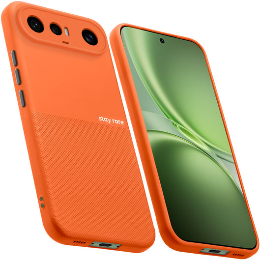Premium Silicone Textured Case With Camera Protection & Inner Microfiber Lining Back Cover For Vivo X300 FE 5G