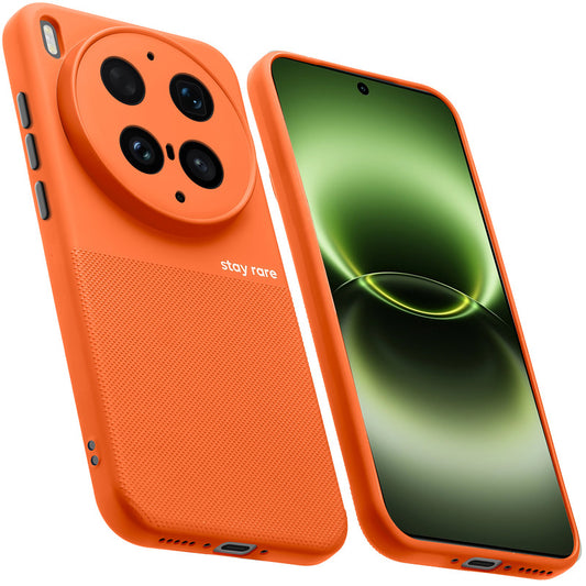 Premium Silicone Textured Case With Camera Protection & Inner Microfiber Lining Back Cover For Vivo X300 Ultra 5G