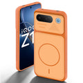 Orange back cover for iQOO Z11 5G with camera cut protection and ring design on back side.