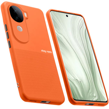 Premium Silicone Textured Case With Camera Protection & Inner Microfiber Lining Back Cover For iQOO Z9s 5G