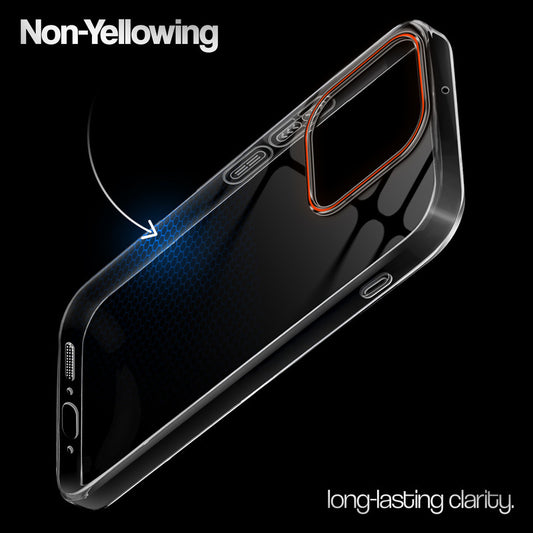 Crystal Clear Anti-Yellow Transparent Back Cover Case With Camera Ring Protection for Oppo Find X9s 5G