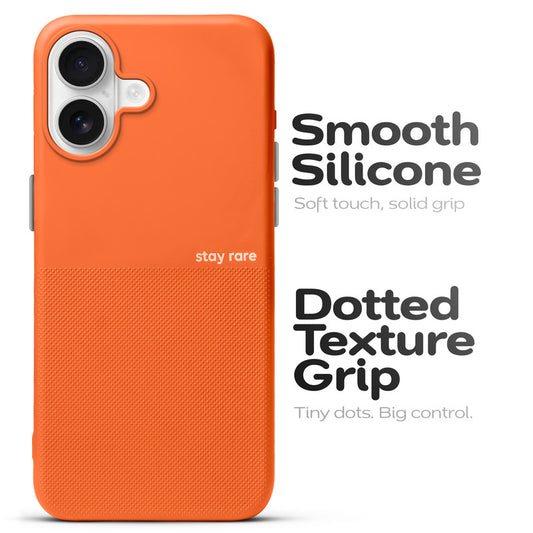 Premium Silicone Textured Case With Camera Protection & Inner Microfiber Lining Back Cover For Apple iPhone 16