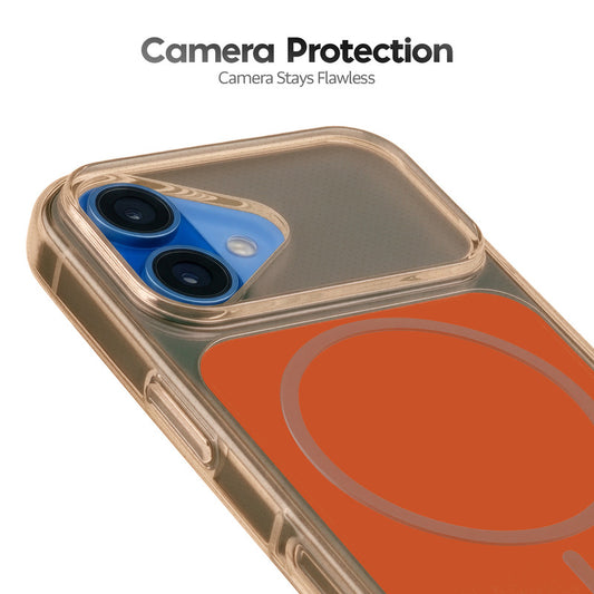 Silicone Hybrid Hard Back Cover with Wireless Charging Support for Apple iPhone 17