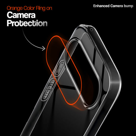 Crystal Clear Anti-Yellow Transparent Back Cover Case With Camera Ring Protection for Google Pixel 11 5G