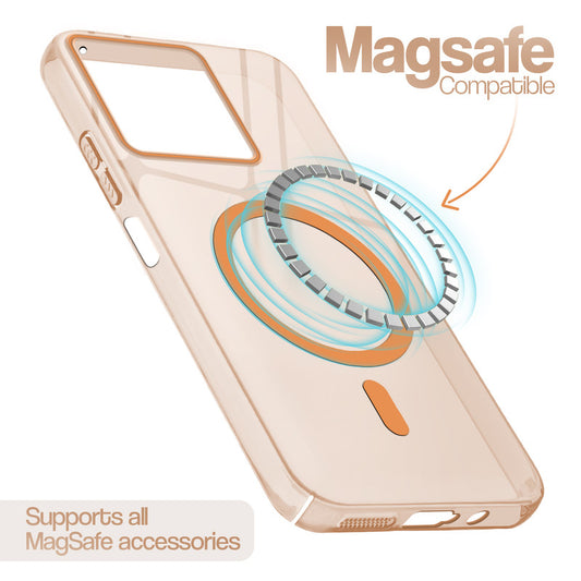 Anti-Yellow Scratch Resistant Case Support Magnetic Accessories Back Cover For Motorola G57 Power 5G