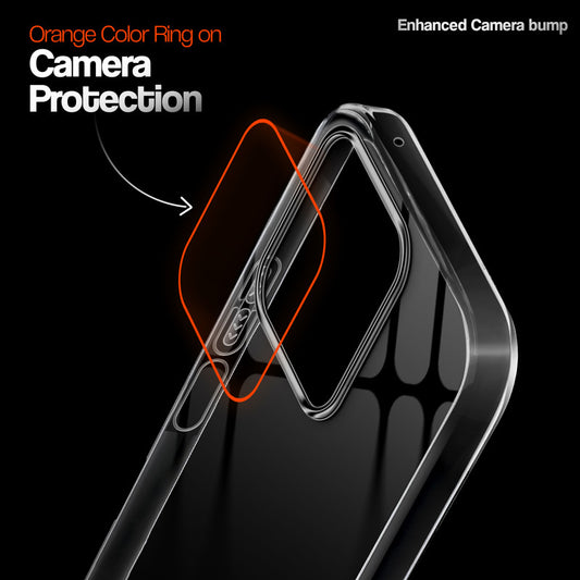 Crystal Clear Anti-Yellow Transparent Back Cover Case With Camera Ring Protection for Motorola G57 Power 5G
