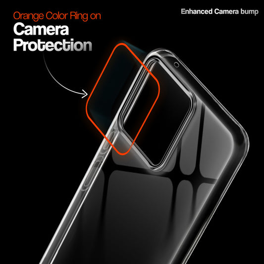 Crystal Clear Anti-Yellow Transparent Back Cover Case With Camera Ring Protection for Motorola Moto Edge 70 Fusion 5G