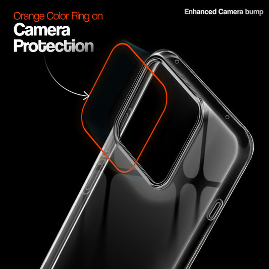 Crystal Clear Anti-Yellow Transparent Back Cover Case With Camera Ring Protection for Motorola Moto Edge 70 Pro Plus 5G