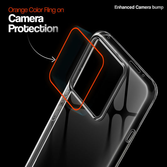 Crystal Clear Anti-Yellow Transparent Back Cover Case With Camera Ring Protection for Motorola Signature